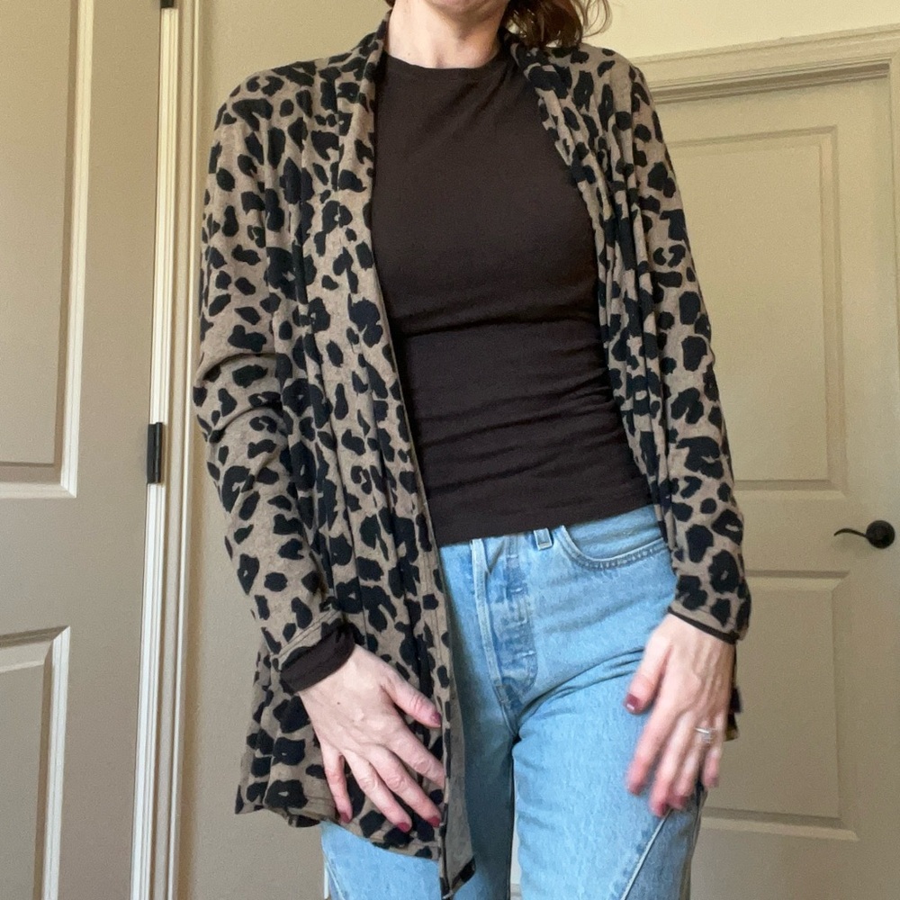 Leopard Print Cardigan
